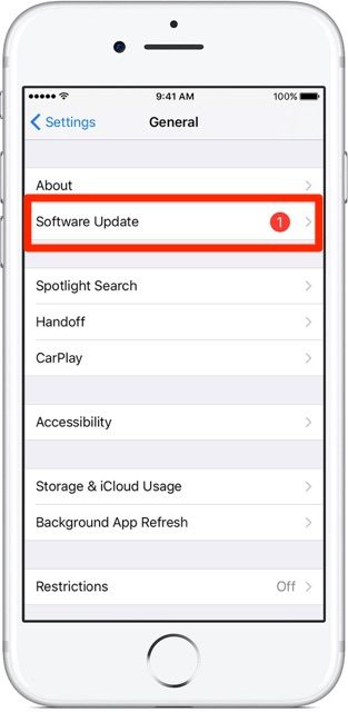 iPhone iOS 11 Software Update
