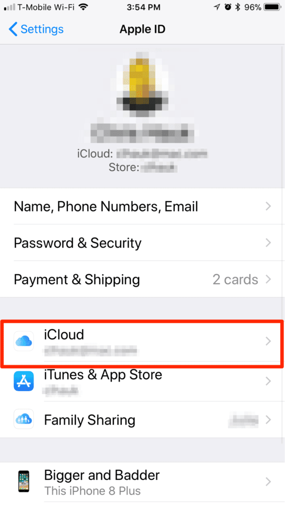 iPhone iOS 11 iCloud