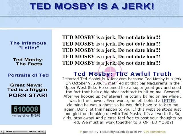 Ted Mosby Is a Jerk