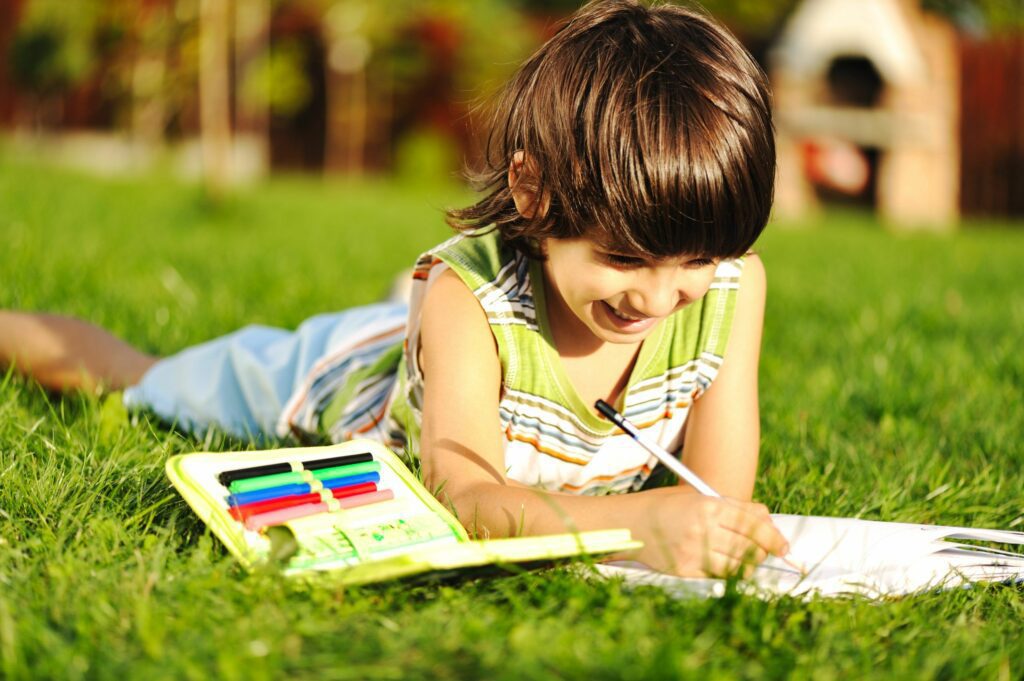Children Writing - Summer Activity